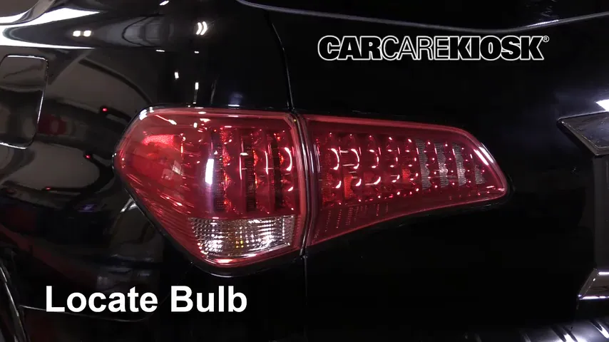 2016 Infiniti QX80 Limited 5.6L V8 Lights Turn Signal - Rear (replace bulb)